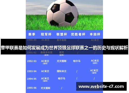 意甲联赛是如何发展成为世界顶级足球联赛之一的历史与现状解析