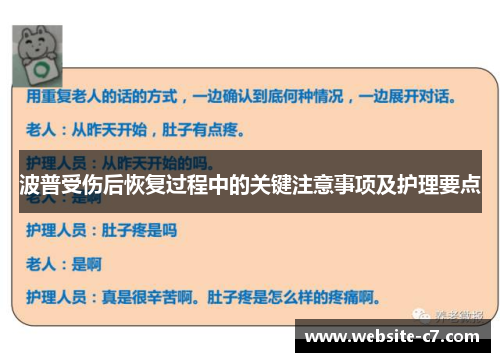 波普受伤后恢复过程中的关键注意事项及护理要点