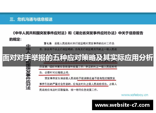 面对对手举报的五种应对策略及其实际应用分析