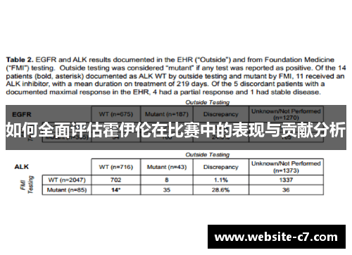 如何全面评估霍伊伦在比赛中的表现与贡献分析